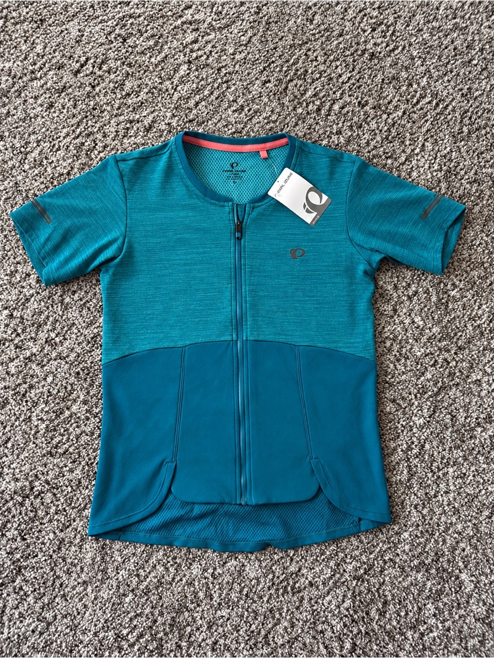 Pearl Izumi Women’s Teal Short Sleeve Cycling Jersey